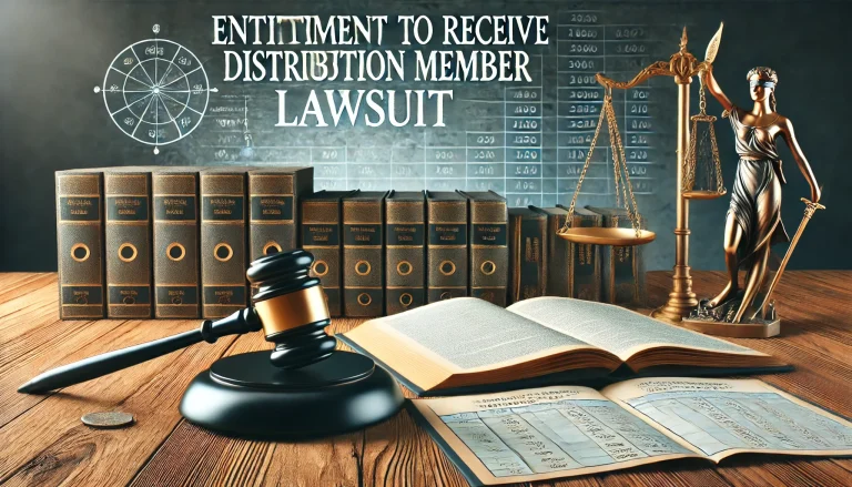 Entitlement to Receive Distribution Member Lawsuit