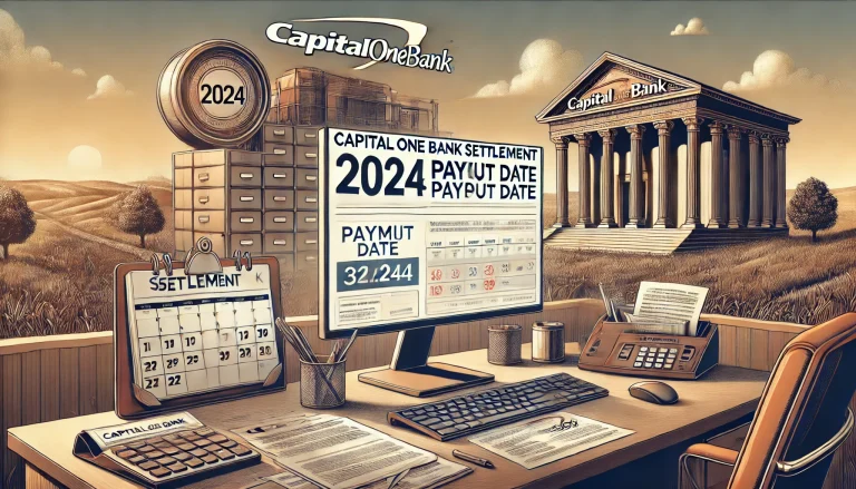 Capital One Bank Settlement 2024 Payout Date